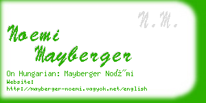 noemi mayberger business card